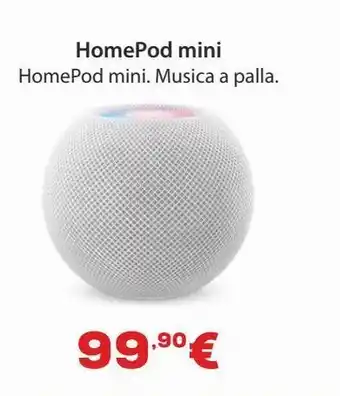 Euronics Homepod mini white my5h2sm/a offerta