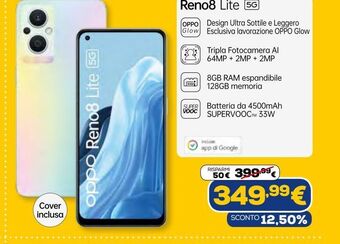 Euronics Oppo reno8 lite 5g offerta