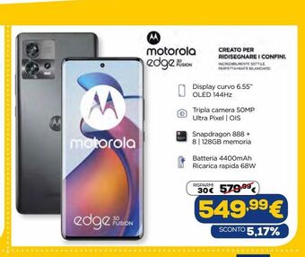Euronics Motorola edge 30fusion offerta