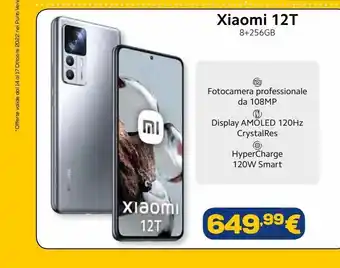 Euronics Xiaomi 12t 8+12t offerta