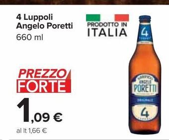 Carrefour Iper 4 luppoli angelo poretti offerta