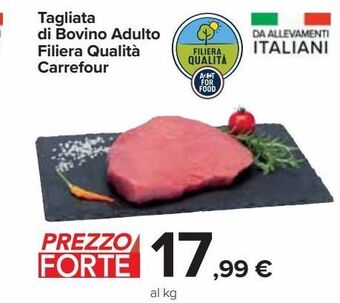 Carrefour Iper Tagliata di bovino adulto filiera qualità carrefour offerta