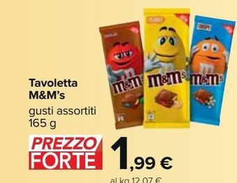 Tavoletta m&m's