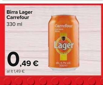 Carrefour Iper Birra lager carrefour offerta
