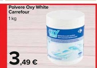 Polvere oxy white carrefour