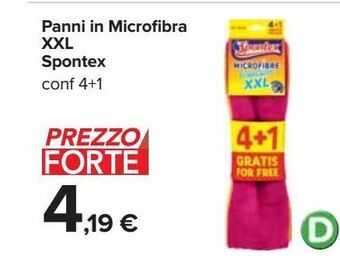 Carrefour Iper Panni in microfibra xxl spontex offerta