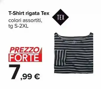 Carrefour Iper T.shirt rigata tex offerta