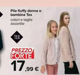 Pile fluffy donna o bambina tex