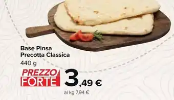 Carrefour Market Base pinsa precotta classica offerta