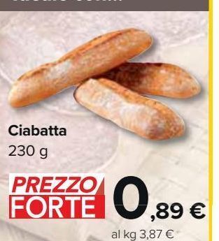 Carrefour Market Ciabatta offerta