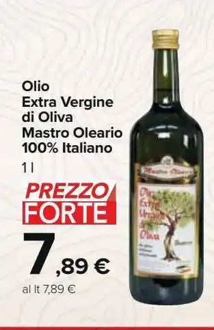 Carrefour Market Olio extra vergine di oliva mastro oleario 100% italiano offerta