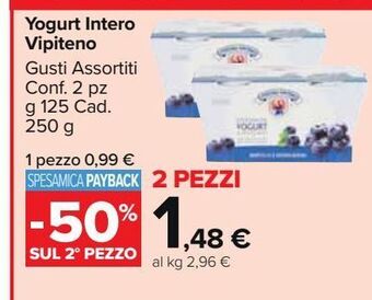 Carrefour Market Yogurt intero vipiteno offerta