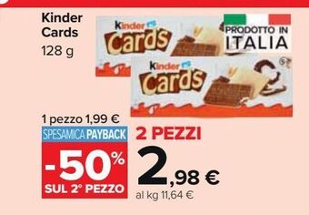 Carrefour Market Kinder cards offerta