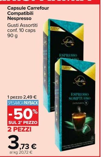 Carrefour Market Capsule carrefour compatibili nespresso offerta