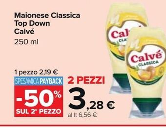 Carrefour Market Maionese classica top down calvé offerta