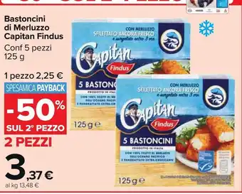 Carrefour Market Bastoncini di merluzzo capitan findus offerta