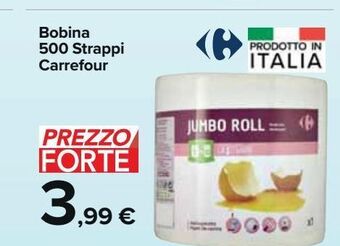 Carrefour Market Bobina 500 strappi carrefour offerta