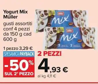 Carrefour Iper Yogurt mix muller offerta