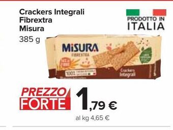 Carrefour Iper Crackers integrali misura offerta