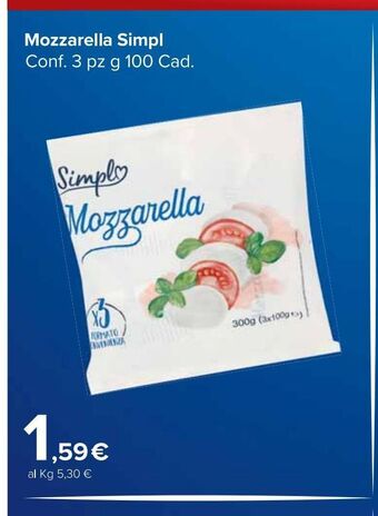 Carrefour Market Mozzarella simpl offerta