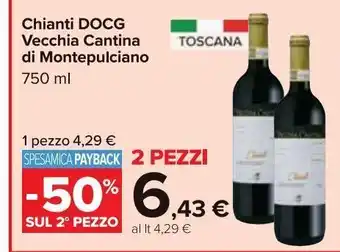 Carrefour Market Chanti docg vecchia cantina di montelpulciano offerta