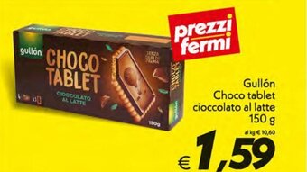 Gullón Choco tablet cioccolato al latte 150 g