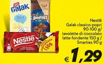 Nestlé Galak classico-popri 90-100 g/ tavolette di cioccolato latte-fondente 150 g/ Smarties 90 g