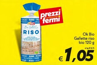 Iper Super Conveniente Ok Bio Gallette riso bio 120 g offerta