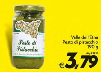 Iper Super Conveniente Valle dell'Etna Pesto di pistacchio 190 g offerta
