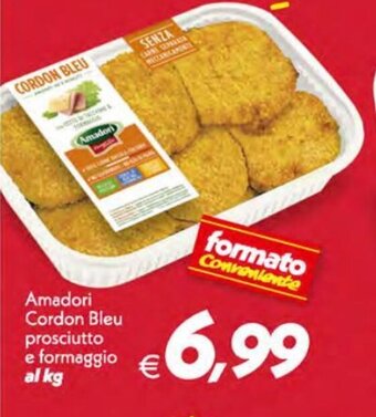 Iper Super Conveniente Amadori Cordon Bleu prosciutto e formaggio offerta