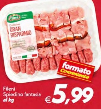 Iper Super Conveniente Fileni Spiedino fantasia al kg offerta