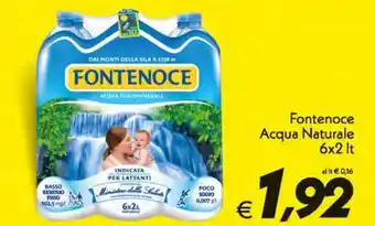 Iper Super Conveniente Fontenoce Acqua Naturale 6x2 lt offerta