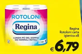 Iper Super Conveniente Regina Rotoloni carta igienica x8 offerta
