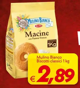 Iper Super Conveniente Barilla Mulino Bianco Biscotti classici 1 kg offerta