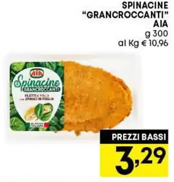 Pam Aia "Grancroccanti" Spinacine" 300 g offerta