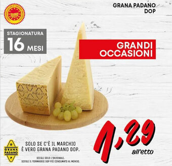 Pam Grana Padano DOP offerta