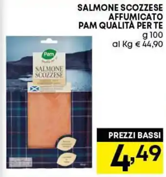 Pam Pam Qualità per te Salmone Scozzese Affumicato 100 g offerta