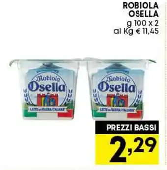 Pam Osella Robiola 100 g x 2 offerta