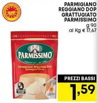 Pam Parmissimo Parmigiano Reggiano DOP Grattugiato 90 g offerta