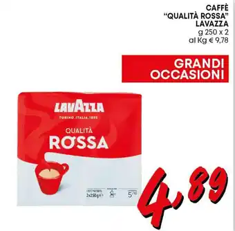 Pam Lavazza "Qualità Rossa" Caffè 250 g x 2 offerta