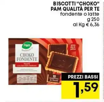Pam Pam Qualità per te Biscotti "Choko" 250 g offerta