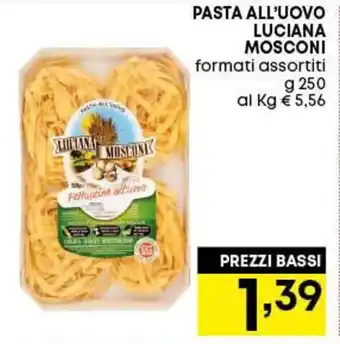 Pam Luciana Mosconi Pasta All'Uovo 250 g offerta