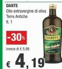 Crai Dante Olio extravergine di oliva offerta