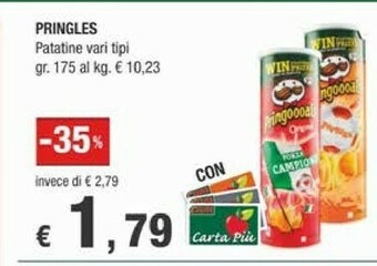 Crai Pringles Patatine fritte offerta