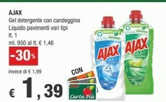 Crai Ajax Pulizia pavimenti offerta