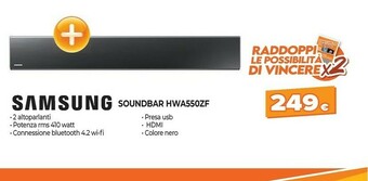 Expert Samsung Soundbar HWA550ZF offerta