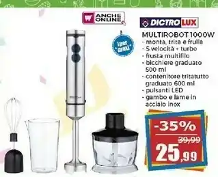Happy Casa Dictro Lux Multirobot 1000w offerta