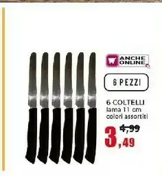 Happy Casa 6 Coltelli Lama 11 Cm offerta