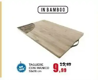 Happy Casa In Bamboo Tagliere Con Manico offerta