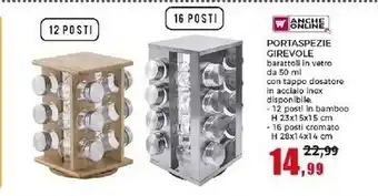 Happy Casa Portaspezie Girevole 12 Posti/ 16 Posti offerta